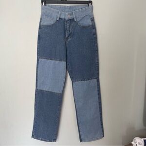 Two-Tone Blue Jeans women’s no brand name.